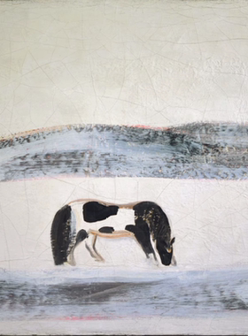 常玉油画sanyu作品马欣美画店动物装饰挂画手绘临摹复制品