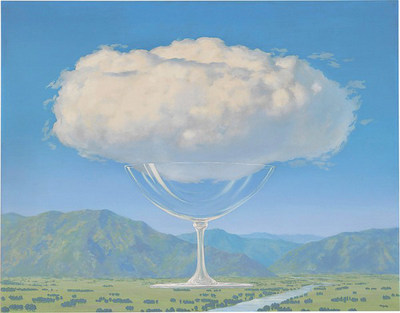 Magritte玛格里特油画和谐的音符超现实主义名画手工复制品风景