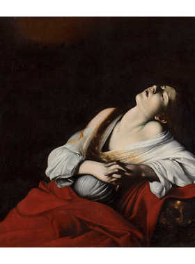 卡拉瓦乔油画沉醉中的抹大拉的玛利亚Mary Magdalene in Ecstasy