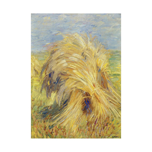 Franz Marc油画一捆麦束玄关农业挂画田园风光表现手绘临摹马尔克