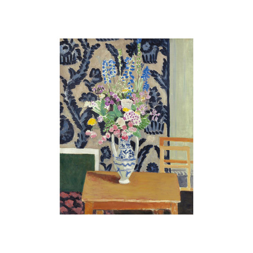 玄关静物油画马蒂斯手绘临摹装饰画七月十四日鲜花Henri Matisse