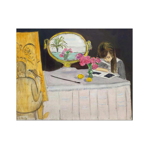 法式油画人物艺术客厅装饰画临摹野兽派马蒂斯绘画课手绘复刻名画