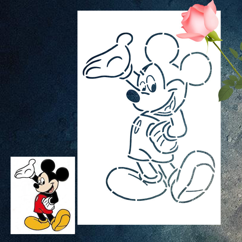 哆啦a梦镂空手绘涂鸦墙绘diy创意户外绘画印喷漆模具井盖装饰模板