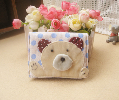 卡通布艺卡包多卡位收纳卡片包/卡包/银行卡包