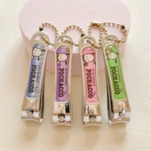 可爱少女心帕恰狗宿舍指甲刀平口剪斜口脚指甲钳单个家用随身便携