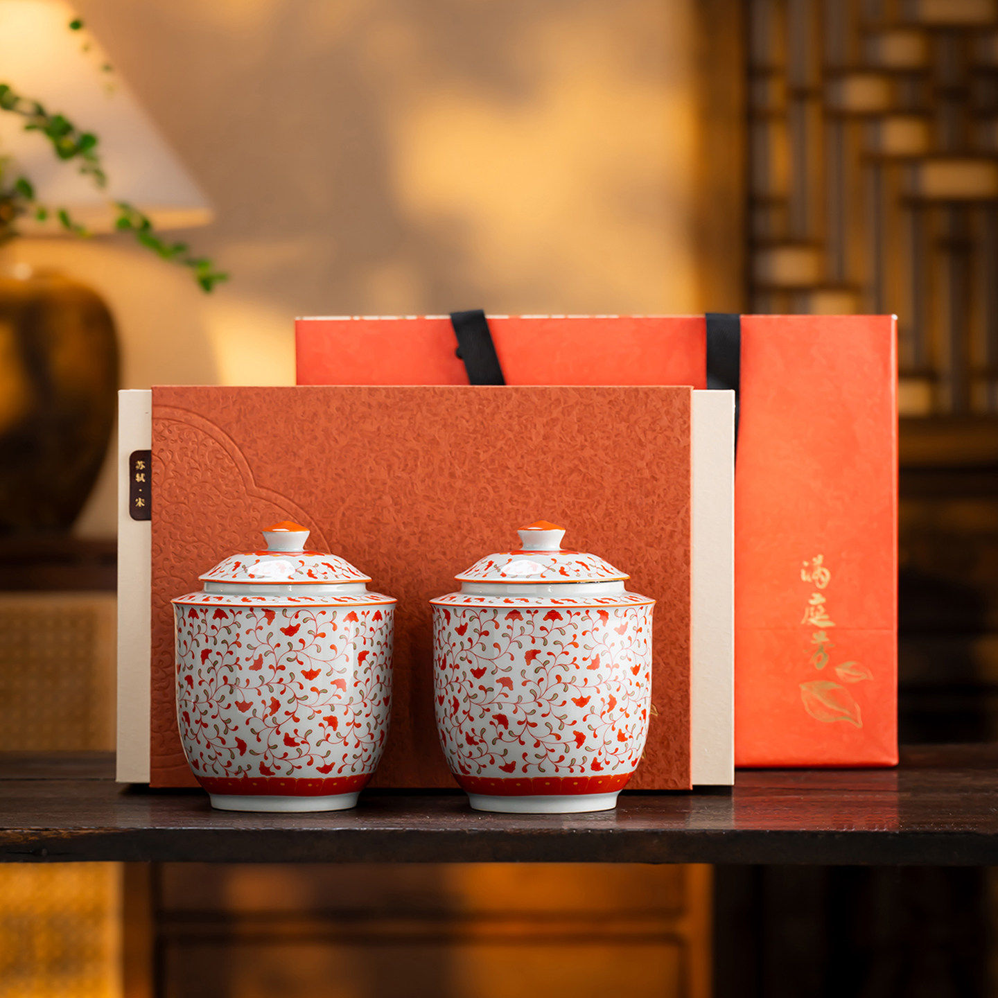 国风高档陶瓷罐茶叶包装空礼盒红茶金骏眉古树红茶通用散茶空盒,餐饮具,茶叶罐,淘宝优惠券,粉丝福利购,淘宝优惠卷