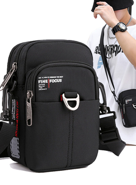 新款香港3T迷你手机斜挎包多用腰包男女休闲夏秋季时尚男士小包包