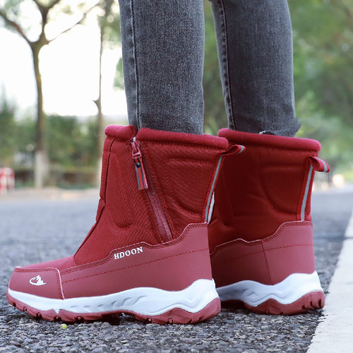 冬季女士加厚加绒羊绒雪地靴