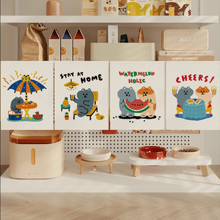 猫砂盆遮挡帘魔术贴猫洞猫窝装饰帘加厚防抓猫厕所门帘宠物柜子帘