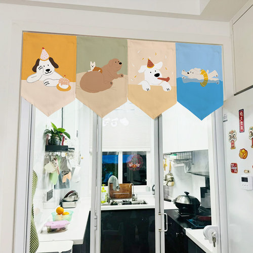 棉的生活三角旗帘吊旗定制