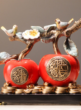 柿柿如意柿子平安喜乐摆件