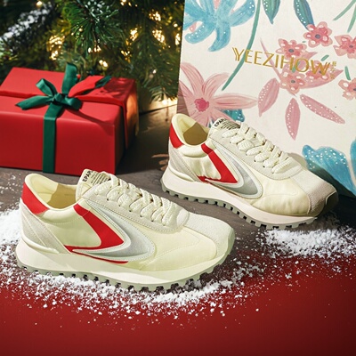 26新款轻奢断码女鞋清仓牛皮复古阿甘鞋女拼色系带休闲运动鞋4255