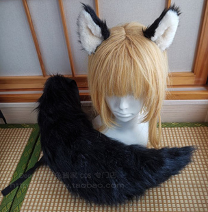 明日方舟嵯峨cos耳朵尾巴cos纹身贴定做