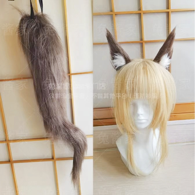 终末地洁尔佩塔cosplay耳朵尾巴图片