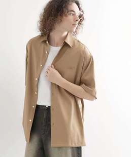 日单贵牌tk.TAKEO KIKUCHI菊池武夫立体印花短袖衬衣