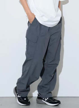 日单贵牌Beams男女尼龙防泼水机能户外风松紧腰工装裤裤脚可调节