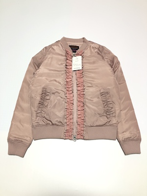 外贸出口日本日单女士Thermore保温棉棉服双头拉链前后花边春秋冬