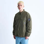 薄棉服男女同款 日单滑板潮牌DC shoe教练夹克样式 刺绣12000日币