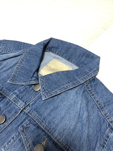 日单daily女士全棉水洗牛仔拼接休闲风衣外套春秋款