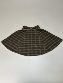 日单女士萝莉风甜美可爱仿羊绒格子拼接半身裙松紧腰春秋冬三季 穿