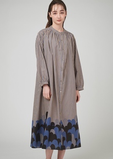 日单潮牌g牌女士全棉长袖 连衣裙衬衣裙