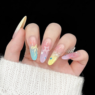 缤纷糖果色多巴胺女孩专属显白ins风甲片 夏日新款 Yuki穿戴甲