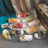 幼儿园男童透气防滑帆布鞋 2026年春秋新款 儿童小白鞋 女宝宝学步鞋