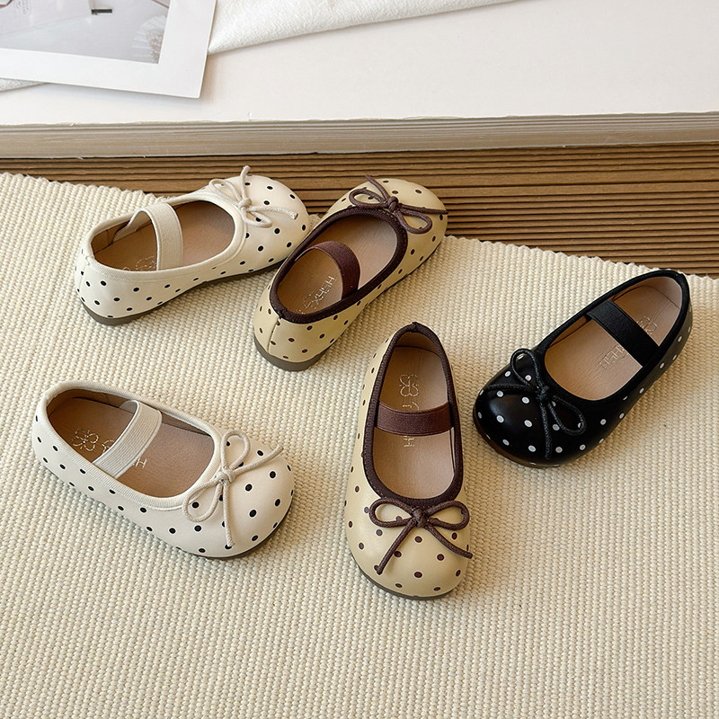 女童公主鞋2026春秋款可爱波点蝴蝶结儿童皮鞋宝宝软底防滑学步鞋,童鞋/婴儿鞋/亲子鞋,皮鞋,淘宝优惠券,粉丝福利购,淘宝优惠卷