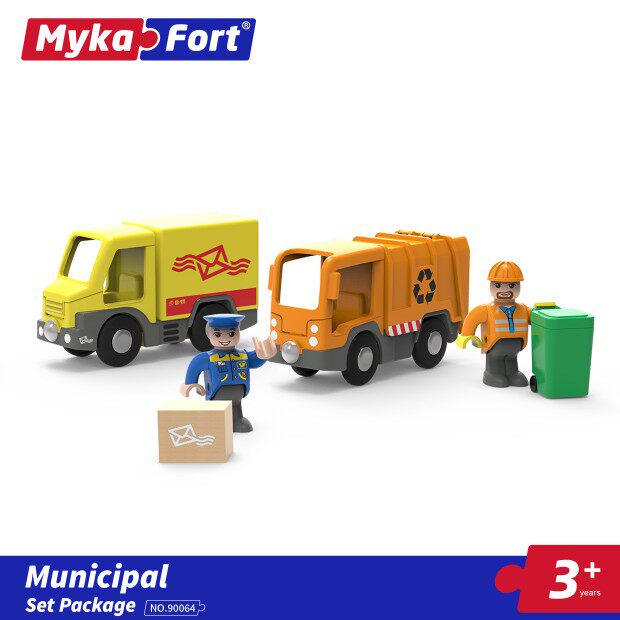 90064MKF MCCAFFER GLIDE SET MUNICIPAL CAR RAIL KIDS EDUCATIONAL ASSEMBLING TOYS GIFT BOYS GIRLS