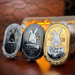 暴躁兔子律动机械金属推牌edc节奏解压玩具指尖陀螺