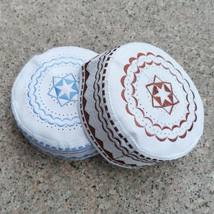 2022年新款高档礼拜帽回男士回民回族平顶硬壳帽子