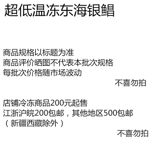 超低温船冻海捕银鲳平鱼