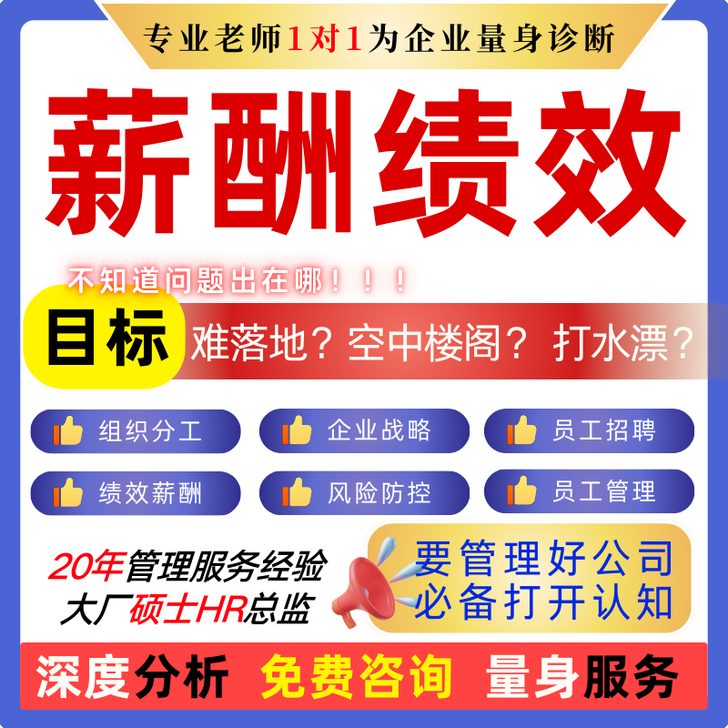 企业战略管理风险人力资源绩效薪酬全套制度考核电商公司全案定制