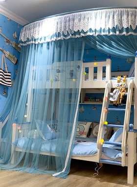 子母床蚊帐上下铺梯柜高低床儿童