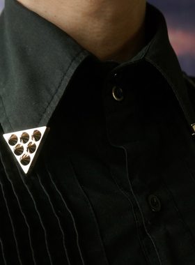 韩版复古时尚先生男士衬衣领针英伦哥特朋克柳丁男式衬衫领角夹