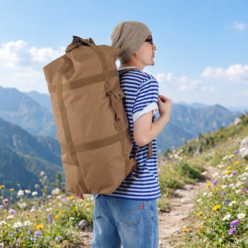 户外旅行包行李包托运包训练包搬家包筒子包80L大容量双肩水桶包