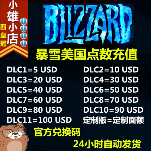 暴雪美国战网点数卡自动发货