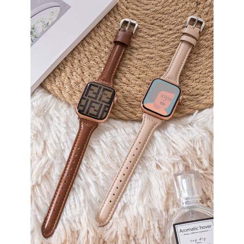 适合Iwatch8表带Applewatch9 Apple S9 Watch S8真皮S7夏季7时尚S
