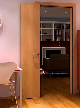 网红180度折叠木门卧室客厅静音隐形门现代简约平折门房门包安装