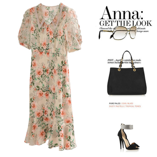 大码女装2025年新款胖mm洋气200斤夏遮肚减龄茶歇法式炸街连衣裙