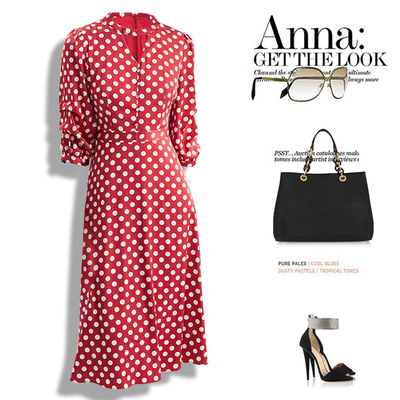 大码新款2023春夏装连衣裙复古