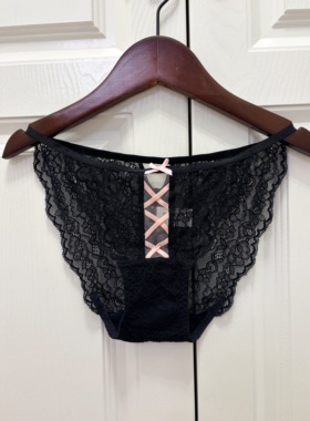 MYBODY蕾丝内裤女性感2026新款纯欲蝴蝶结小仙女低腰三角裤