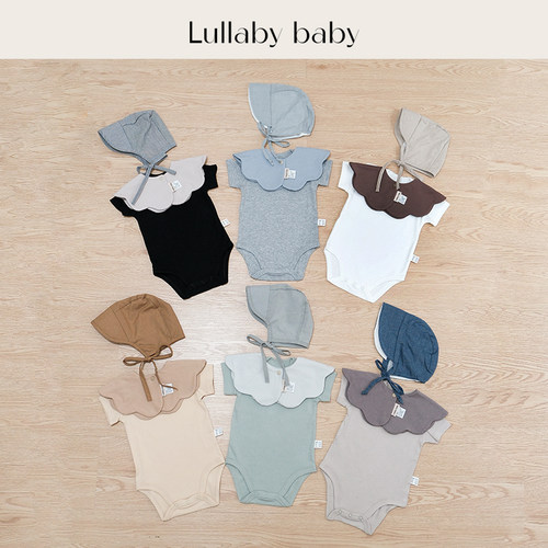 lullabybaby婴儿短袖包屁衣爬服