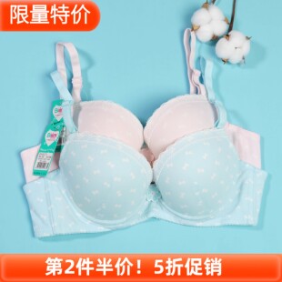 30元 2件百伶百俐内衣发育期初中高中少女生模杯B杯学生文胸B1273