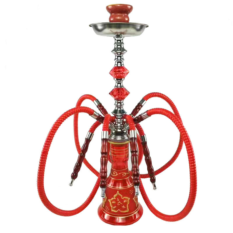 阿拉伯水烟全套酒吧水烟壶中号ktv双四管shisha hookah水烟筒