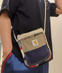 卡哈特Carhartt帆布包古着街头潮流复古休闲单肩包手机包vintage