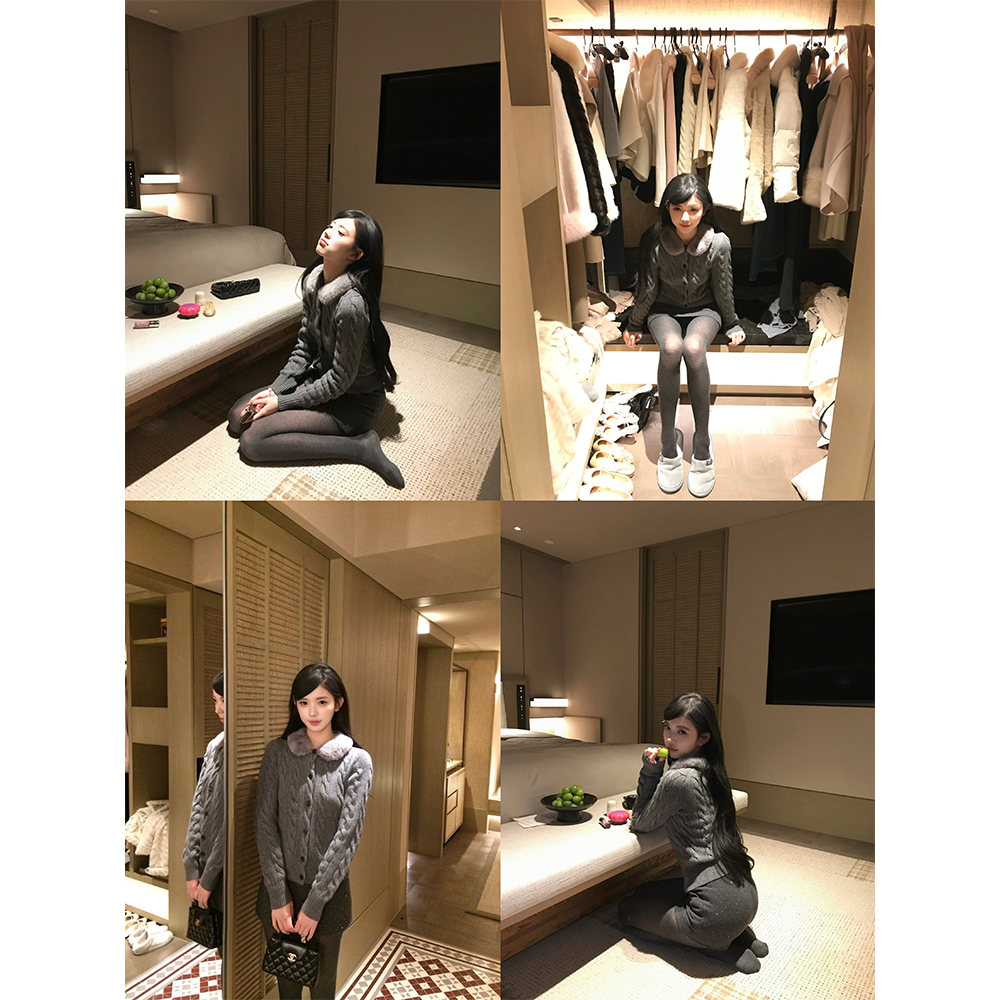 高干文姐姐澳羊毛针织上衣