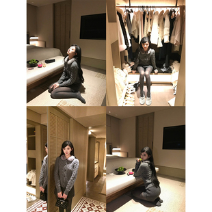 可拆卸毛领 THE 35澳羊毛针织上衣女 高干文姐姐 SWAN司凰轻奢