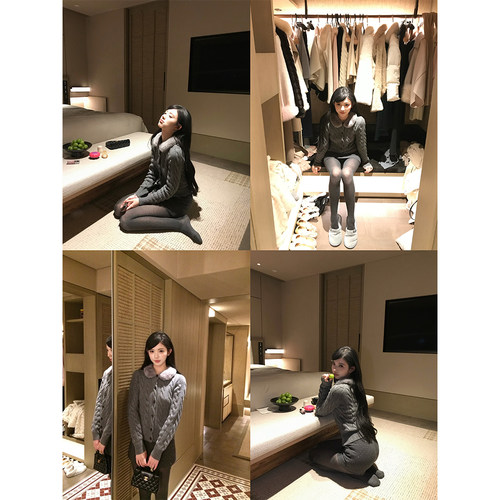 35澳羊毛针织上衣（可拆卸毛领）