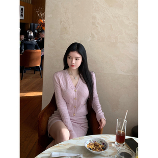 菱格羊毛针织开衫 SWAN司凰轻奢 THE 上衣包臀半裙套装 现货9折